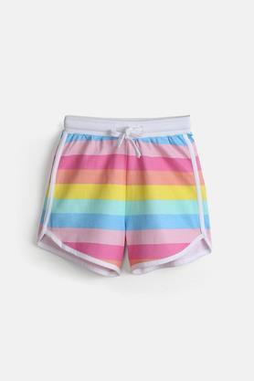 cotton shorts for girls - multi