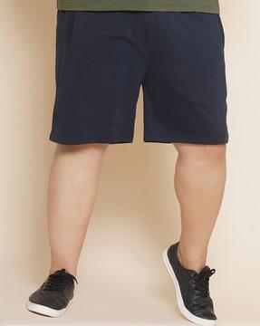 cotton shorts with drawstring waist