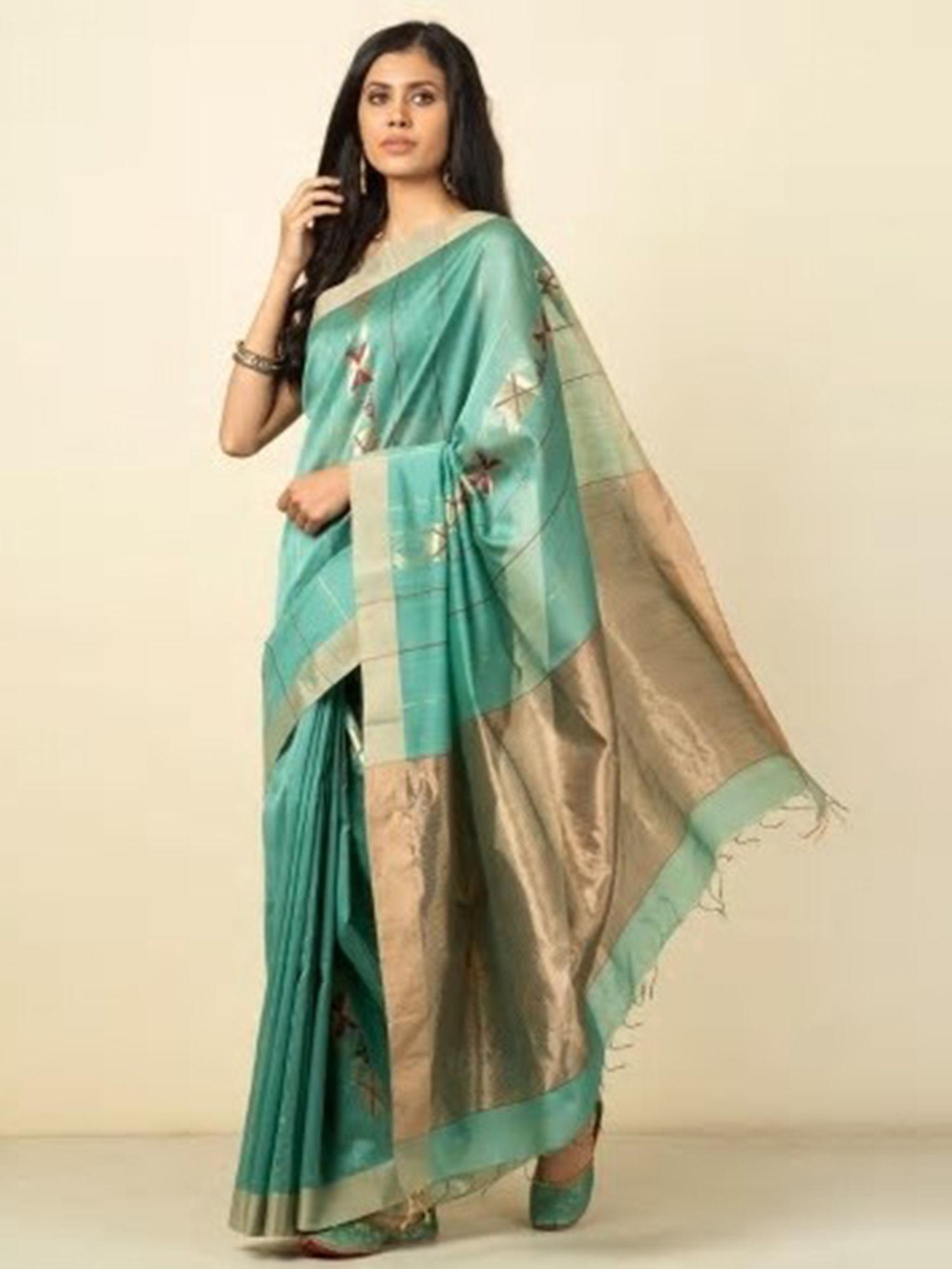 cotton silk chanderi sari