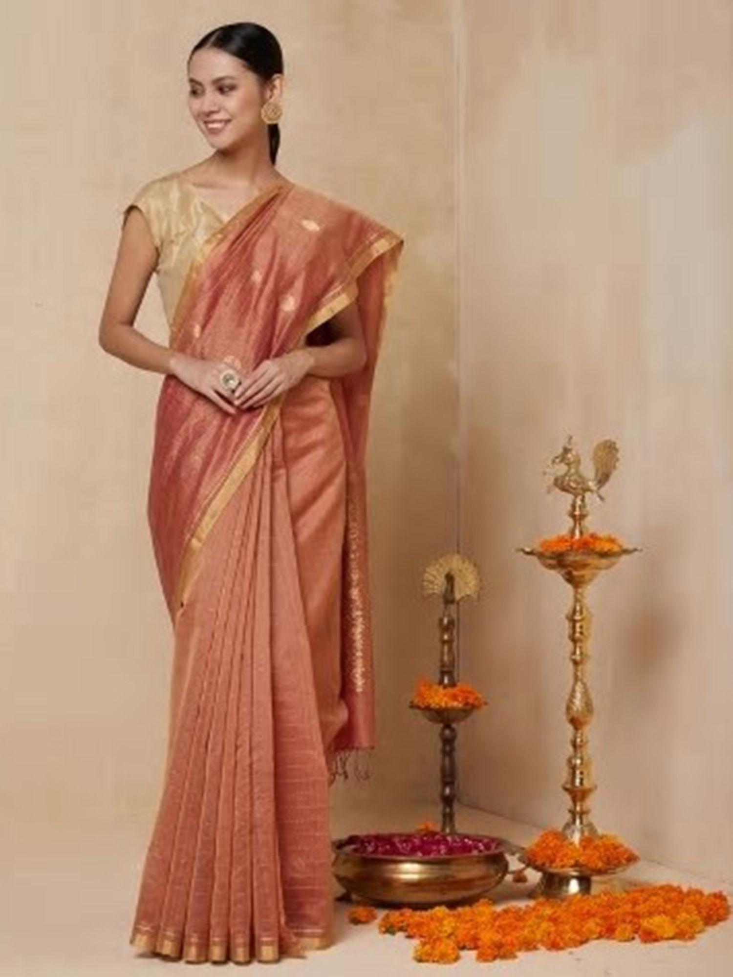 cotton silk chanderi woven sari