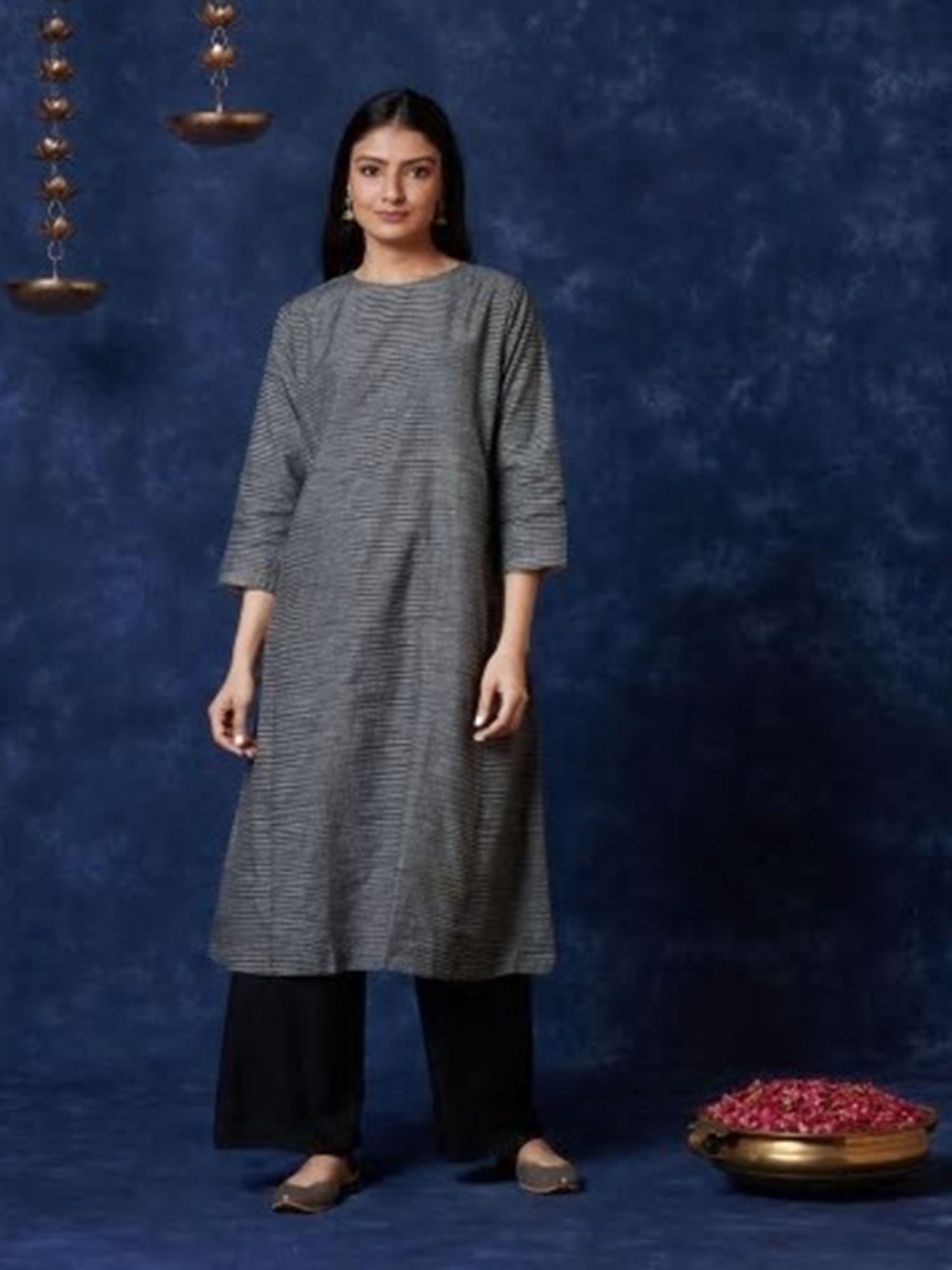 cotton silk kalidar long kurta