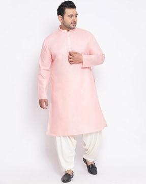 cotton silk long kurta