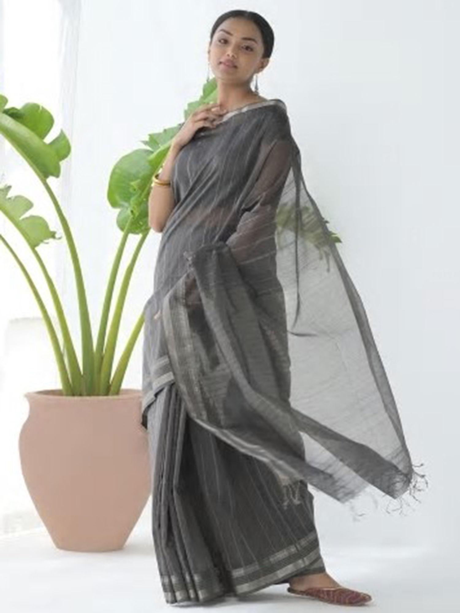 cotton silk maheshwari sari