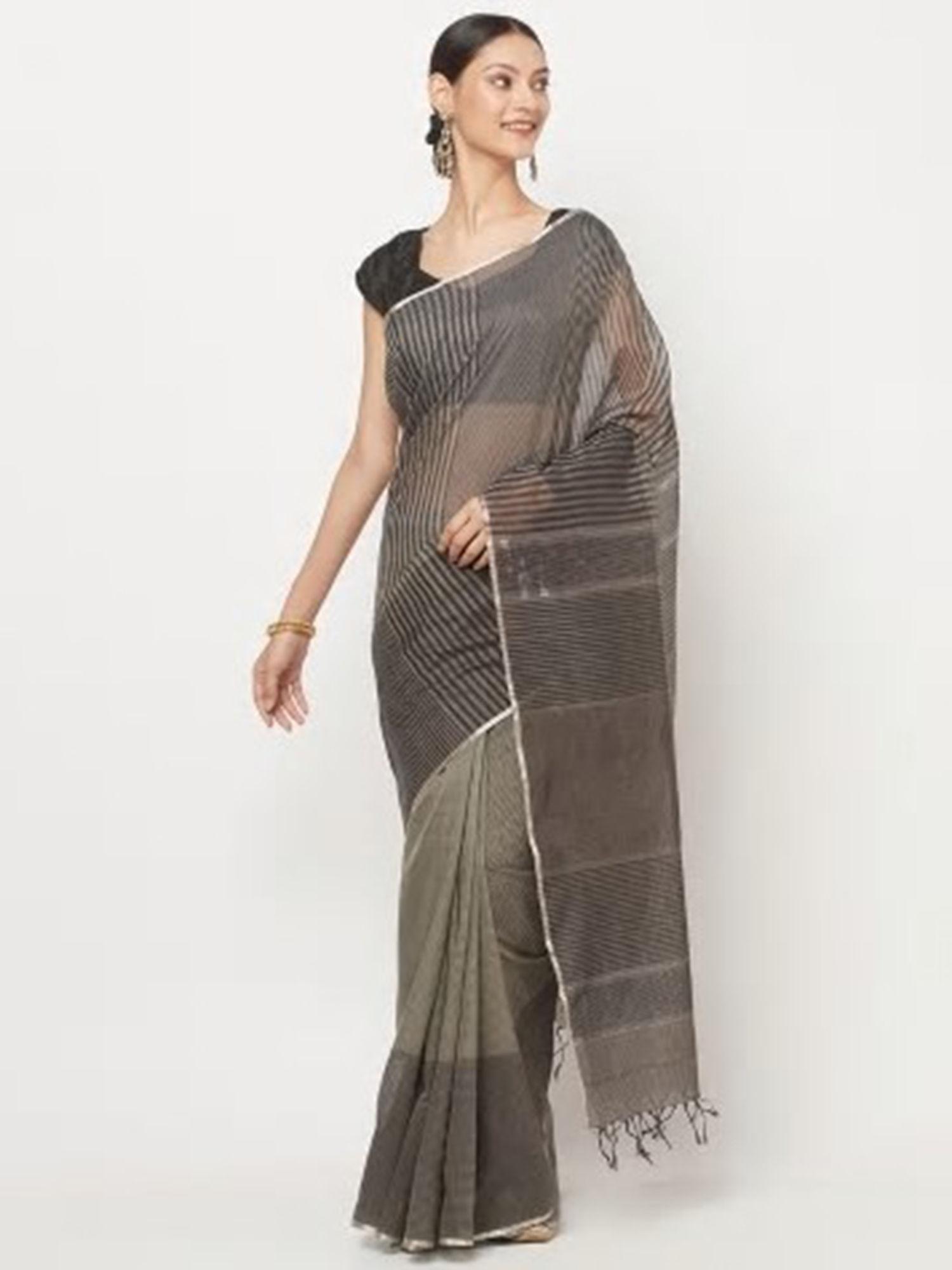 cotton silk maheswhwari woven sari