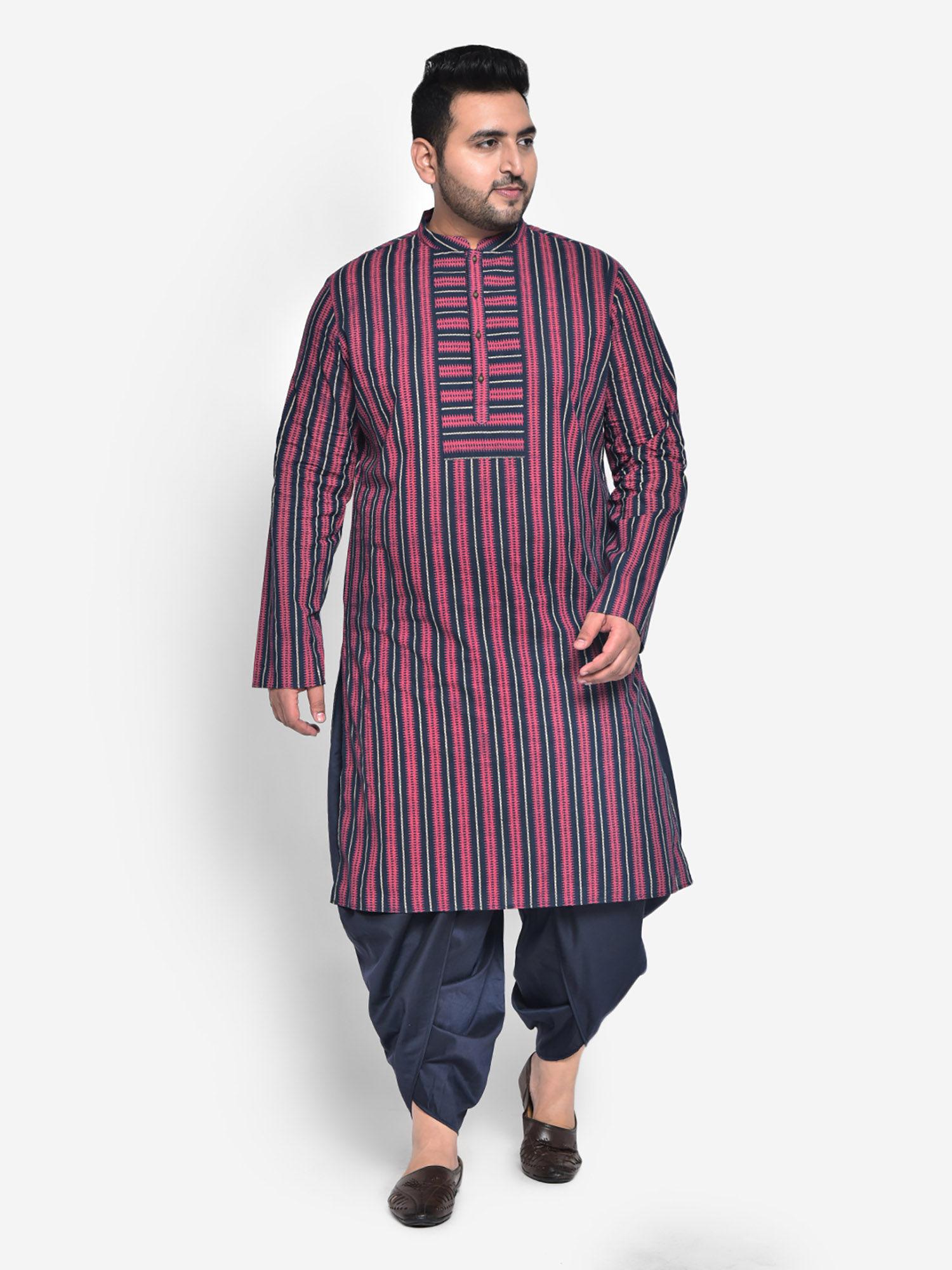 cotton silk pink kurta