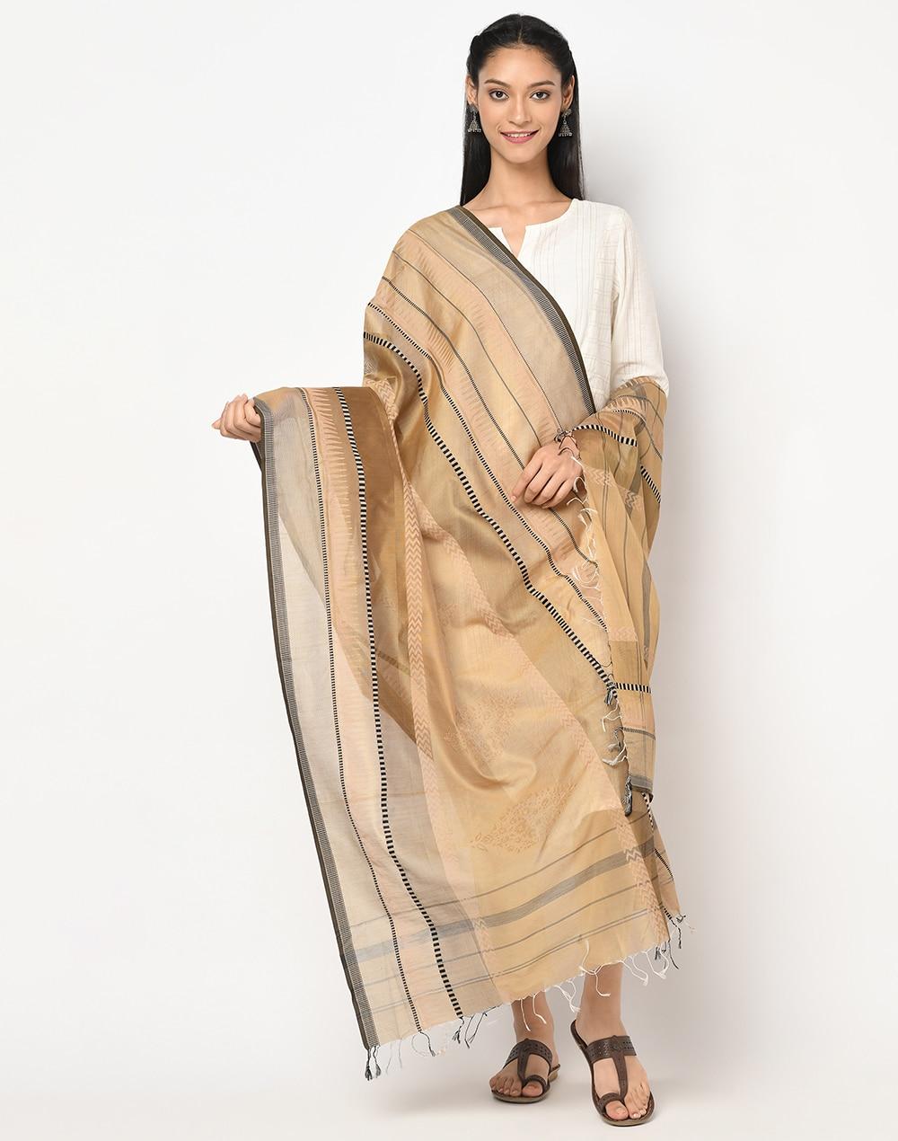 cotton silk printed dupatta