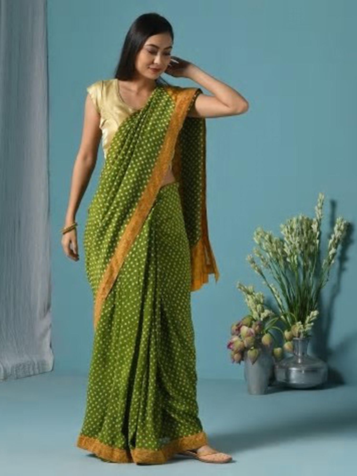 cotton silk printed sari