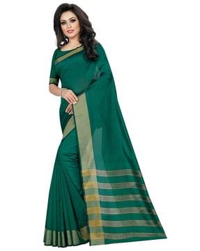 cotton silk saree with zari border