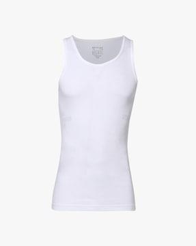 cotton sleeveless vest