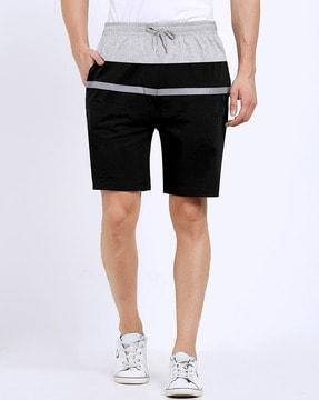 cotton slim fit city shorts