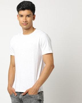 cotton slim fit crew-neck t-shirt