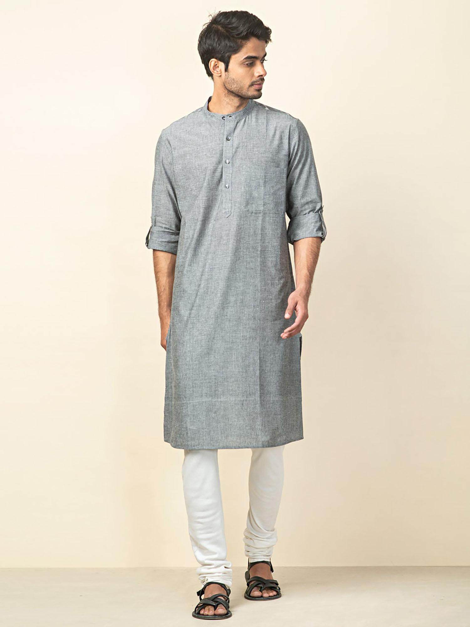 cotton slim fit long kurta