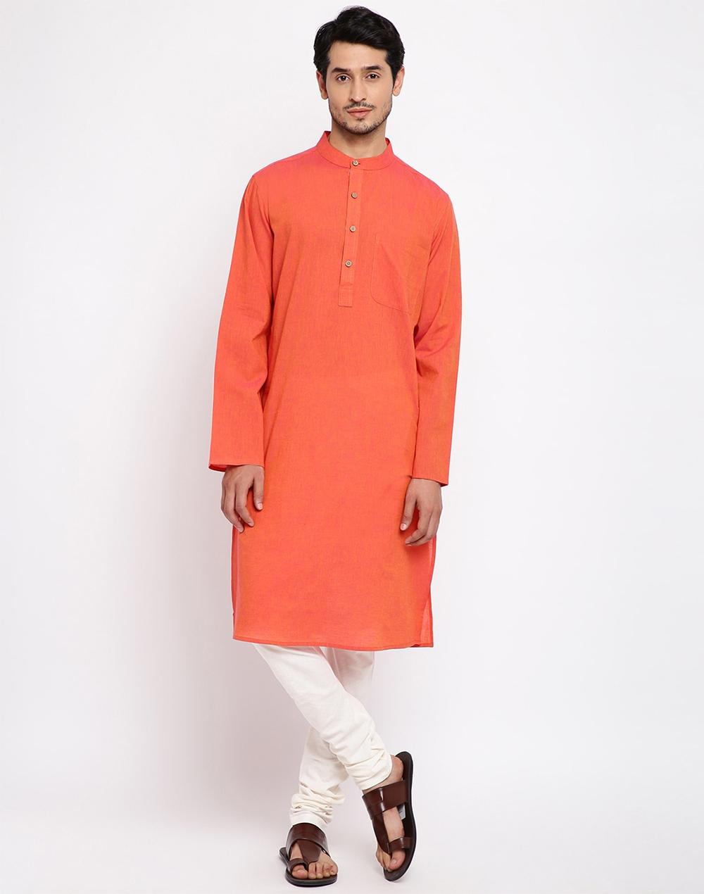 cotton slim fit long kurta