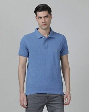 cotton slim fit polo t-shirt