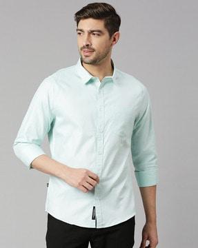 cotton slim-fit shirt