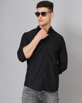 cotton slim fit shirt