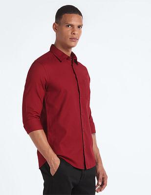 cotton slim fit shirt