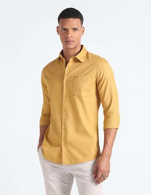 cotton slim fit shirt