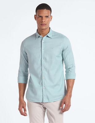 cotton slim fit shirt