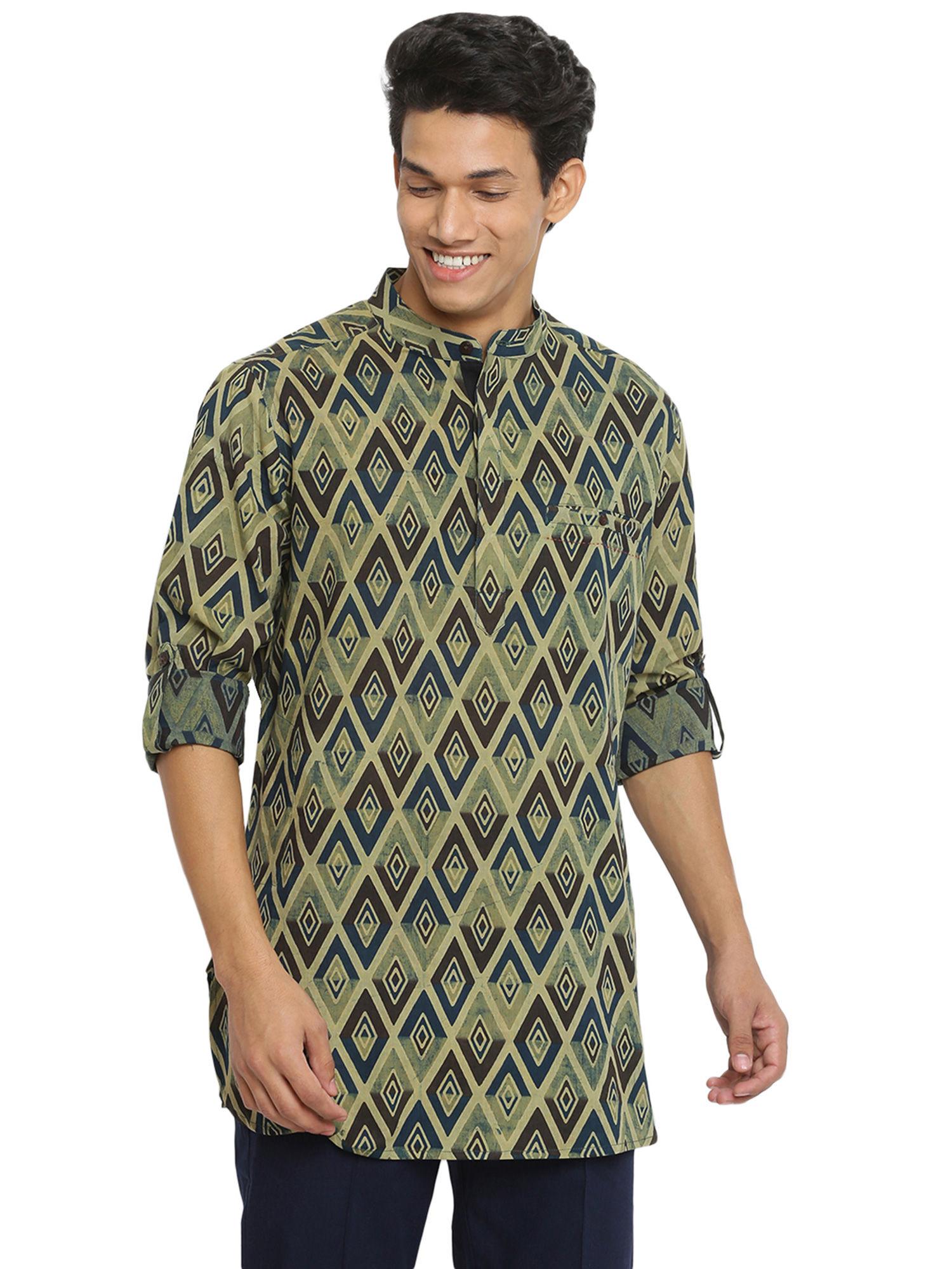 cotton slim fit short kurta