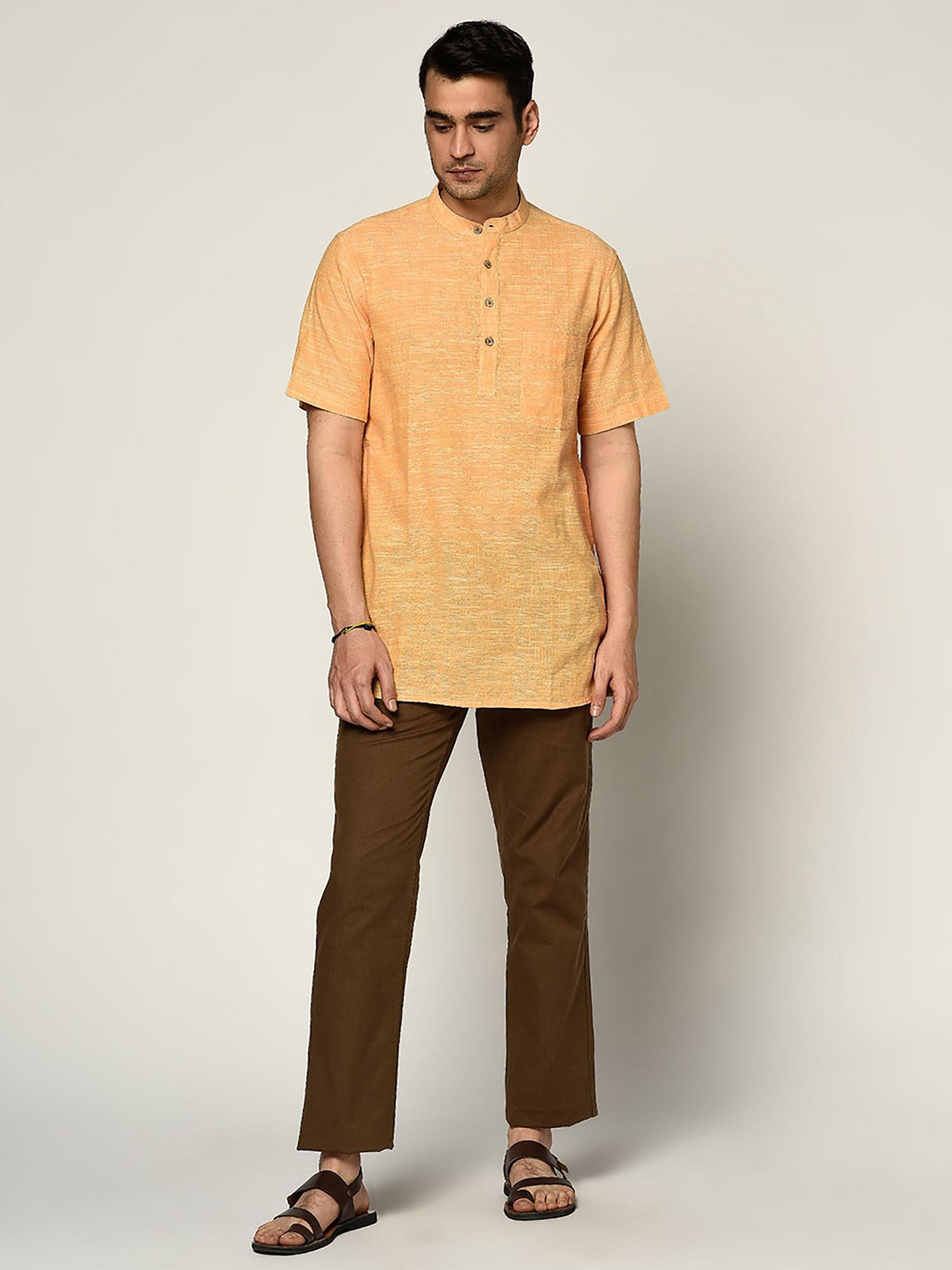 cotton slub short kurta