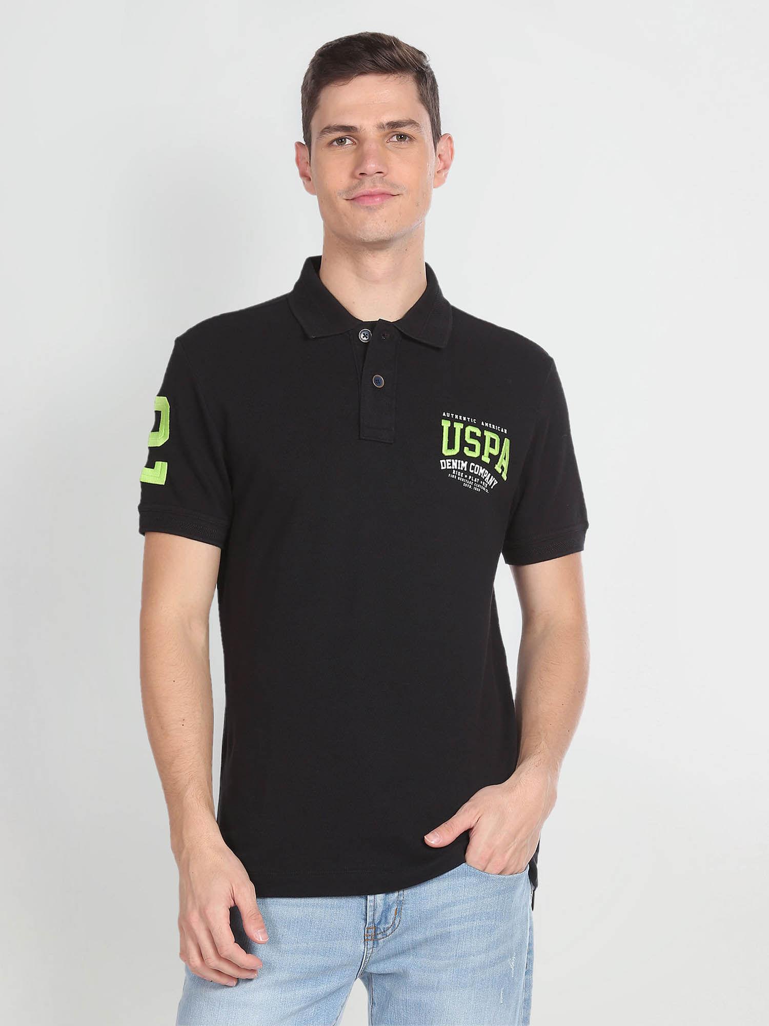 cotton solid polo t-shirt