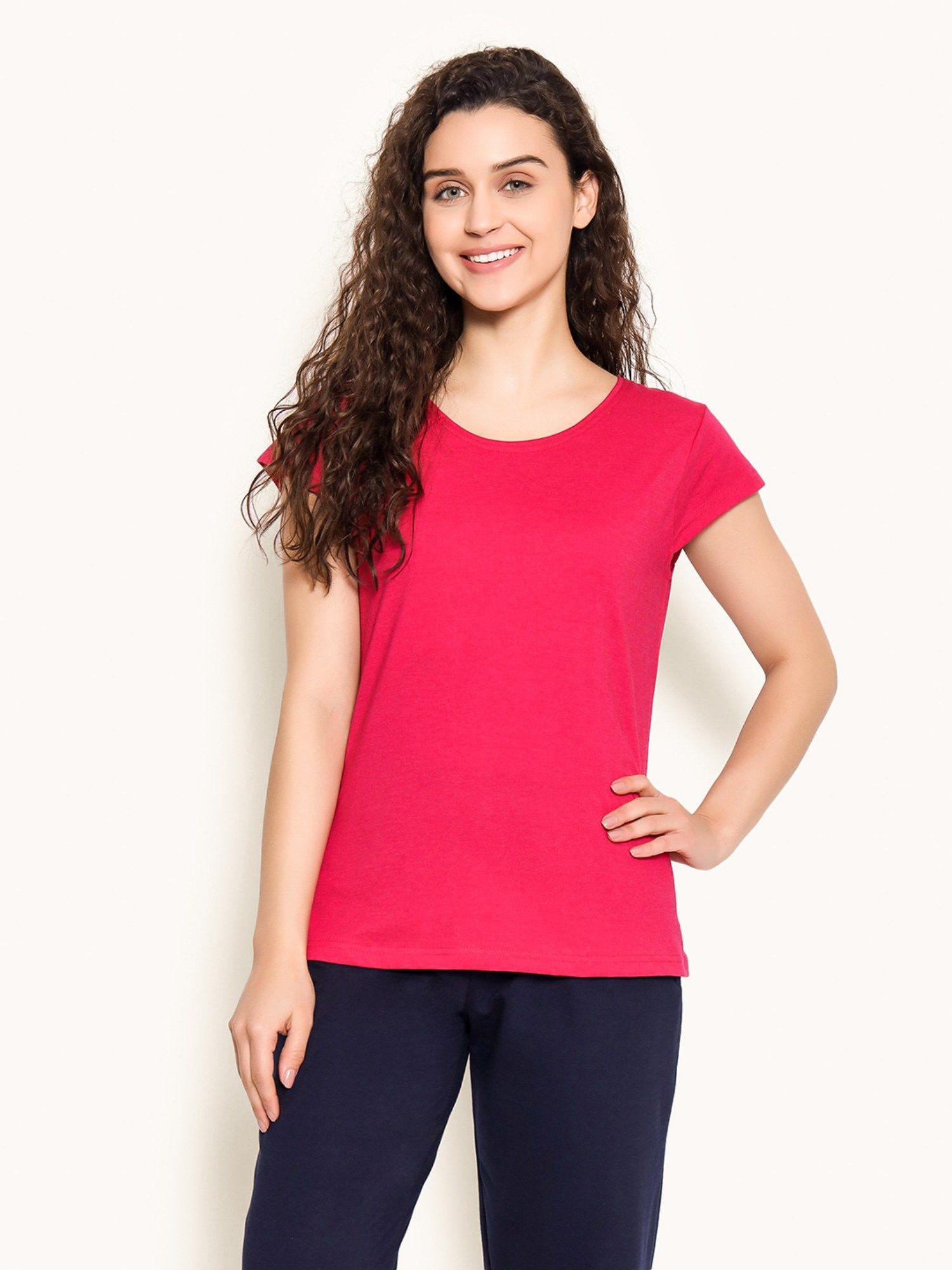 cotton solid sleep top