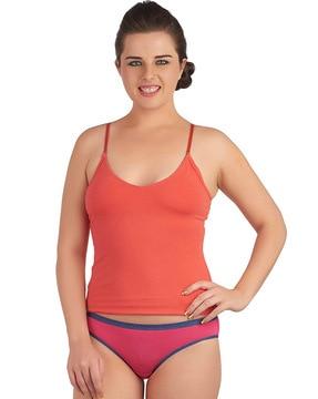 cotton spandex detachable straps camisole