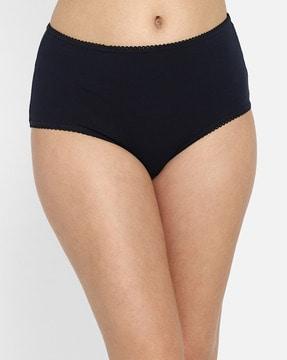 cotton spandex high-waist outer elastic hipster panties