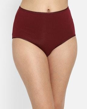 cotton spandex high-waist outer elastic hipster panties