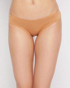 cotton spandex low-waist inner elastic bikini panties