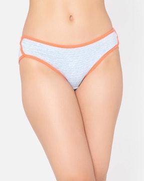 cotton spandex low-waist outer elastic bikini panties