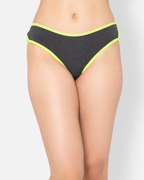 cotton spandex low-waist outer elastic bikini panties