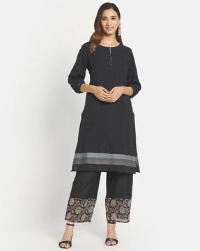 cotton straight kurta