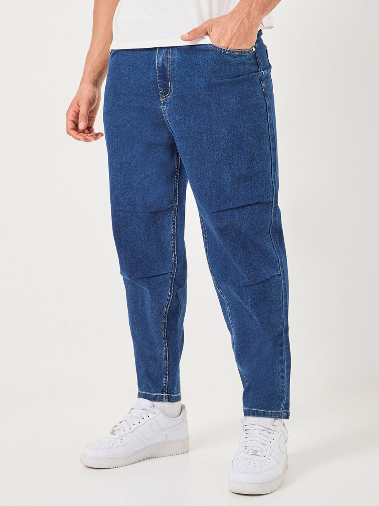 cotton stretch balloon fit jeans