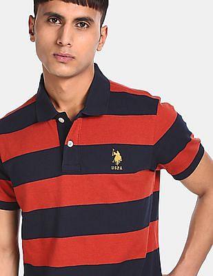 cotton striped polo shirt