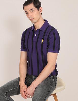 cotton striped polo shirt