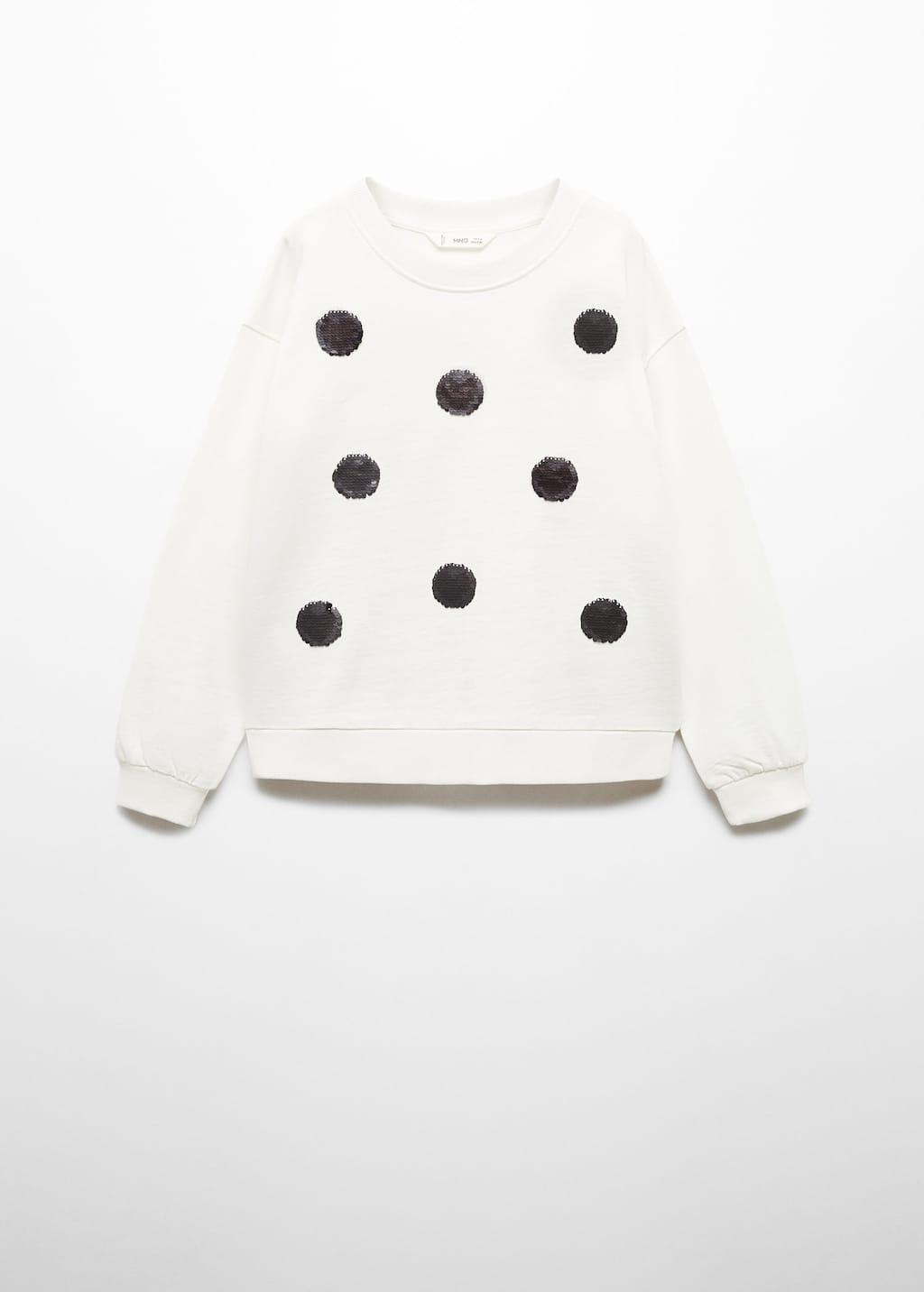 cotton sweatshirt with sequins