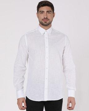 cotton tapered fit shirt