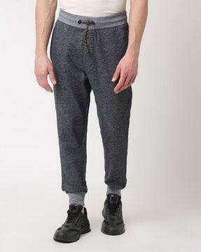 cotton-terry track pants