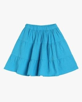 cotton tiered skirt