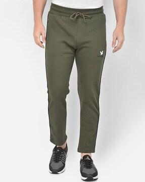 cotton track pants with insert pockets