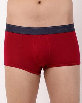 cotton trunks with elasticated waist