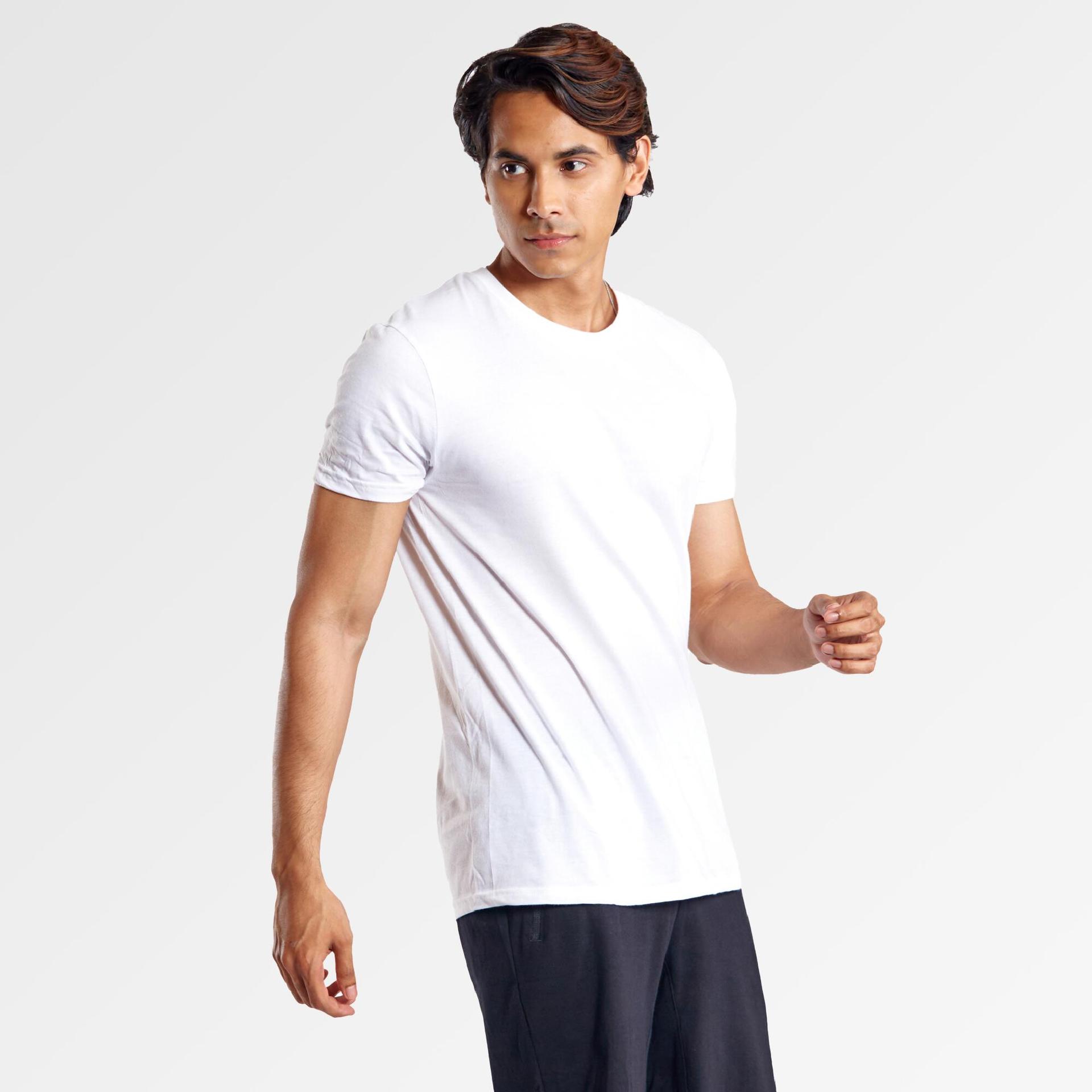 cotton tshirt regular fit - white