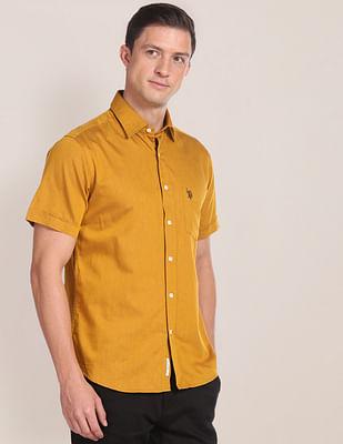 cotton twill solid shirt