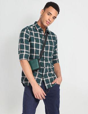 cotton twill tartan shirt