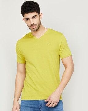 cotton v-neck t-shirt