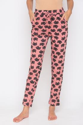 cotton womens pyjama - baby pink