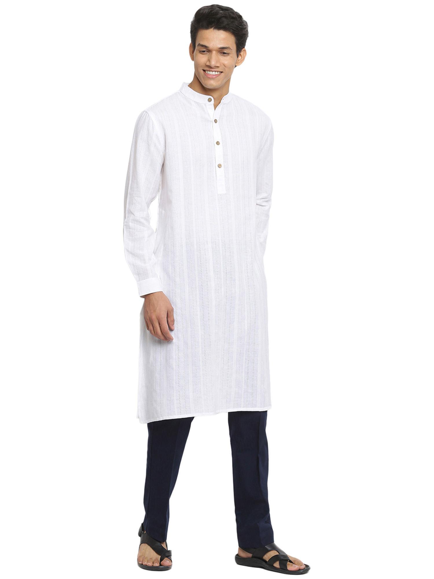 cotton woven long kurta