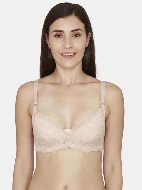 coucou by zivame beige lace padded bra